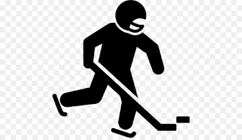 Hockey, Ice Hockey, Sports, Silhouette, Standing PNG