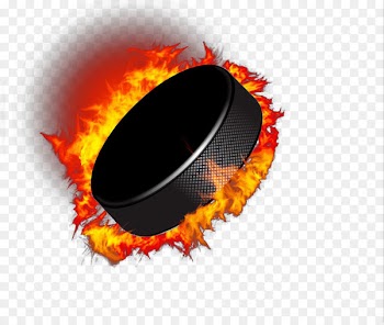 Hockey puck Ice hockey Hockey stick Goal - Flame flywheel 