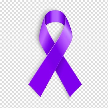 Hodgkin's lymphoma Cancer Awareness ribbon Disease, RIBBON PURPLE transparent background PNG clipart