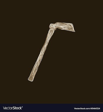 hoe tool artwork style design