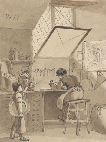 Hogarth Engraving His Master's Shop-bill | Free Photo - rawpixel