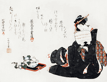 Hokusai&rsquo;s Japanese woman (1760-1849) vintage | Free Photo Illustration - rawpixel