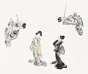 Hokusai's Japanese woman from Album | Free Photo Illustration - rawpixel