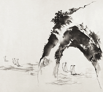 Hokusai's ocean and cliff, Album | Free Photo Illustration - rawpixel