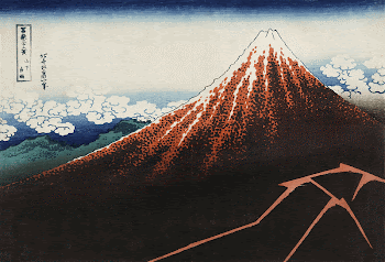 Hokusai's Rainstorm beneath the Summit | Free Photo Illustration - rawpixel