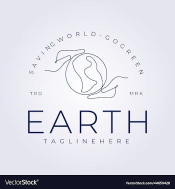 hold the world with two hand continuous line for