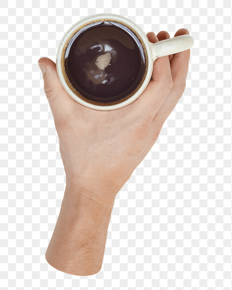 Holding coffee mug png sticker, | Free PNG - rawpixel