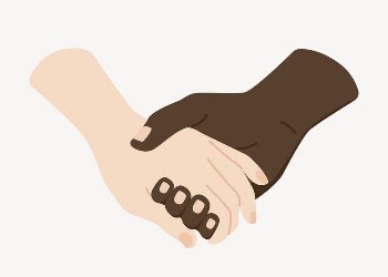 Holding hands clipart, cute cartoon | Free PSD Illustration - rawpixel
