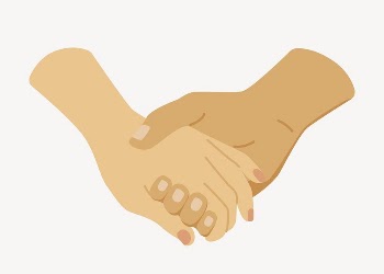 Holding hands clipart, cute cartoon | Free PSD Illustration - rawpixel