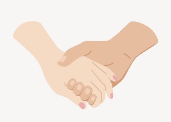 Holding hands collage element, cute | Free Vector Illustration - rawpixel