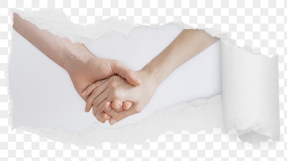 Holding hands png ripped paper | Free PNG - rawpixel