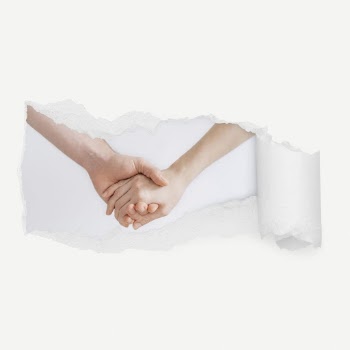 Holding hands torn paper reveal | Free PSD - rawpixel