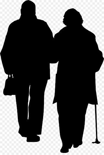 Holding Hands, Woman, Silhouette, Standing PNG