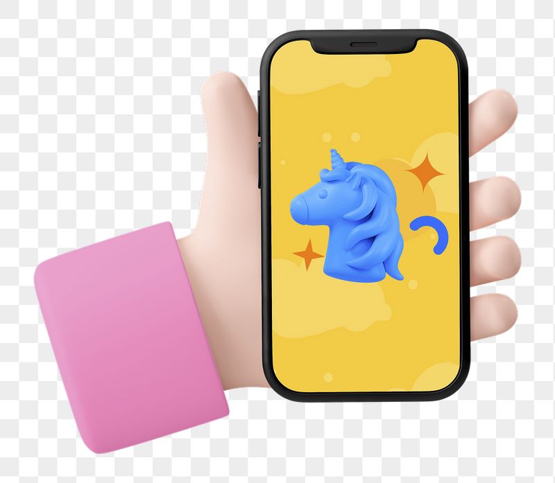 Holding smartphone png 3D sticker, | Free PNG - rawpixel