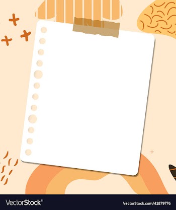 hole punch paper note isolated on abstract shapes