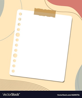 hole punch paper note isolated on boho background