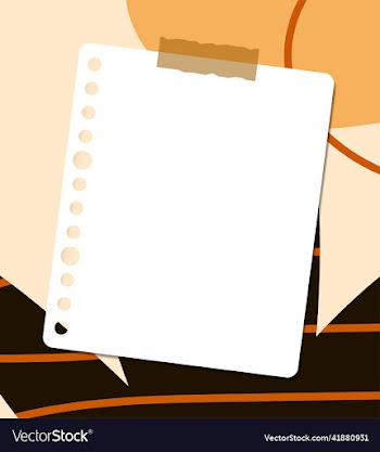 hole punch paper note on abstract shapes
