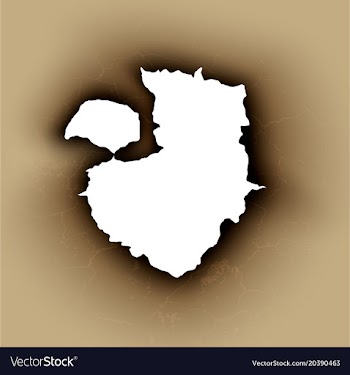  					Hole torn in ripped paper burnt and flame vector image														
