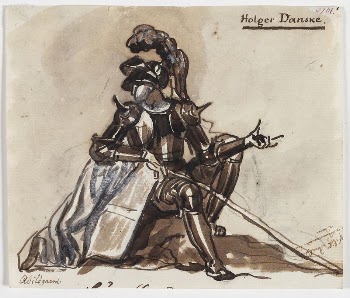 Holger Danske seated in armour | Free Photo - rawpixel