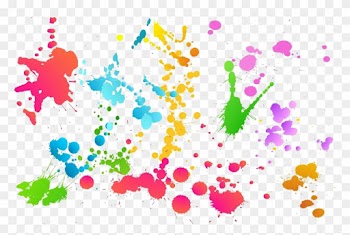 Holi Color Transparent - White Paint Splatter Background