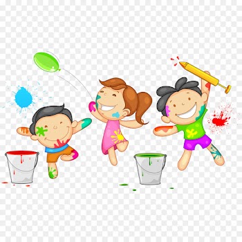 Holi Stock photography Clip art - Cartoon children 