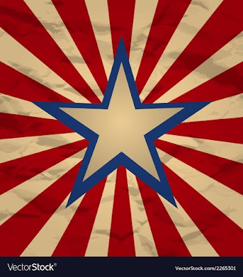 					Holiday background for Independence Day retro vector image														