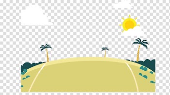 Holiday Banner , beach transparent background PNG clipart