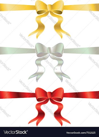 Holiday Bows Set3 vector image