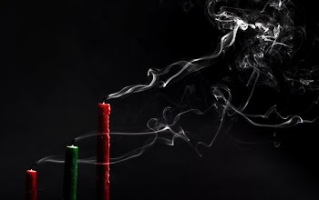 Holiday Candlesticks Blown Out