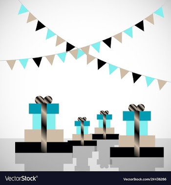 Holiday christmas background with a gift boxes vector image
