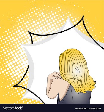 Holiday female comic style vector image