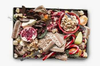 Holiday food waste collage element, | Free PSD - rawpixel