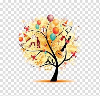 Holiday , Gifts tree transparent background PNG clipart