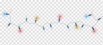 Holiday lights transparent background PNG clipart