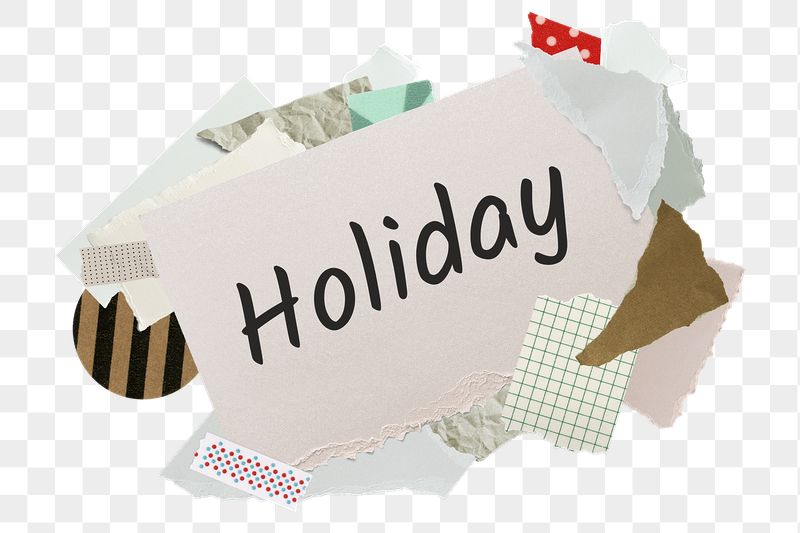 Holiday png word sticker, aesthetic | Free PNG - rawpixel