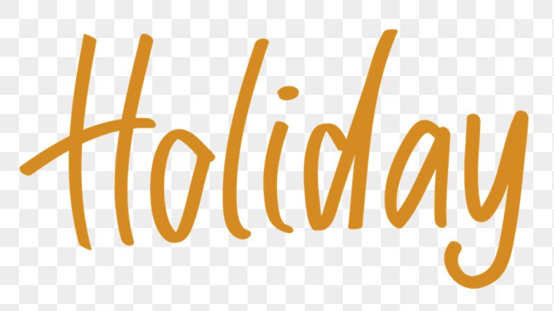 Holiday png word sticker, handwritten | Free PNG - rawpixel