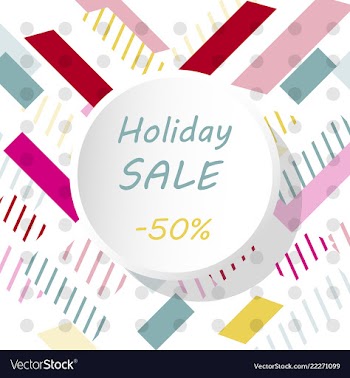 Holiday sale calligraphy calligraphic banner sale vector image