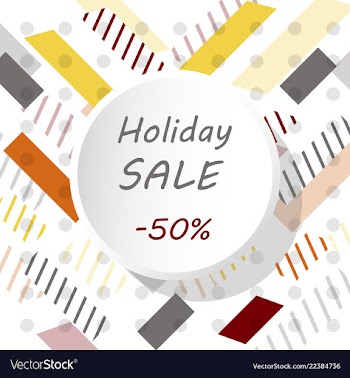 Holiday sale calligraphy calligraphic banner sale vector image