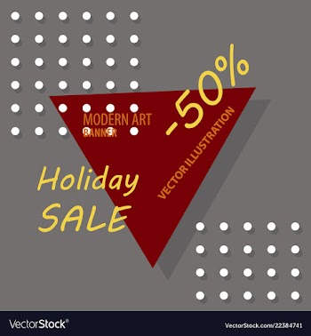 Holiday sale calligraphy calligraphic banner sale vector image