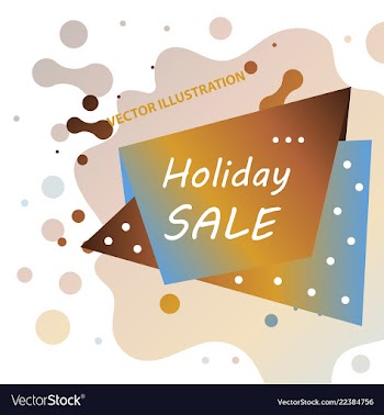Holiday sale calligraphy calligraphic banner sale vector image