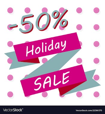 Holiday sale calligraphy calligraphic banner sale vector image