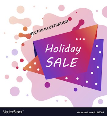 Holiday sale calligraphy calligraphic banner sale vector image