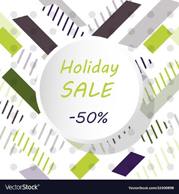 Holiday sale calligraphy calligraphic banner sale vector image