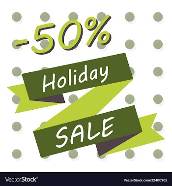 Holiday sale calligraphy calligraphic banner sale vector image