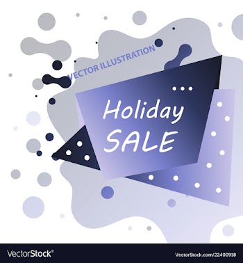 Holiday sale calligraphy calligraphic banner sale vector image