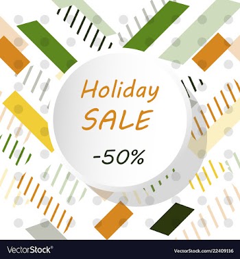 Holiday sale calligraphy calligraphic banner sale vector image