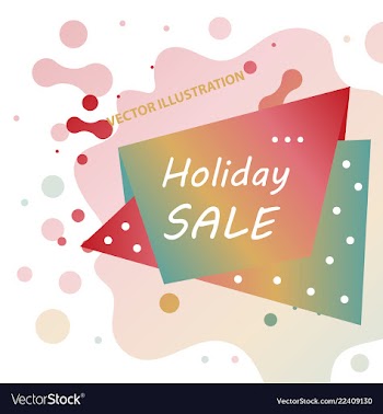 Holiday sale calligraphy calligraphic banner sale vector image