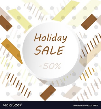 Holiday sale calligraphy calligraphic banner sale vector image