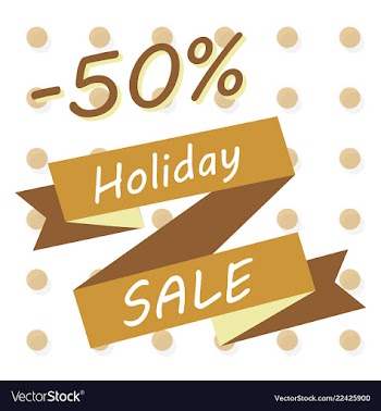 Holiday sale calligraphy calligraphic banner sale vector image