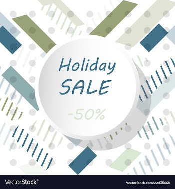 Holiday sale calligraphy calligraphic banner sale vector image